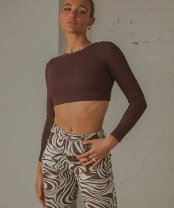 Peppermayo Exclusive Total Crush Tie Back Top - Choc Brown New & Most Loved 9 Peppermayo Exclusive Total Crush Tie Back Top - Choc Brown New & Most Loved