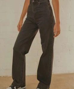 Abrand A 94 High & Wide Jean - Black Stone New & Most Loved