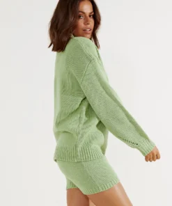 Peppermayo New Tops Northwood Knit Jumper - Sage 10 Peppermayo New Tops Northwood Knit Jumper - Sage