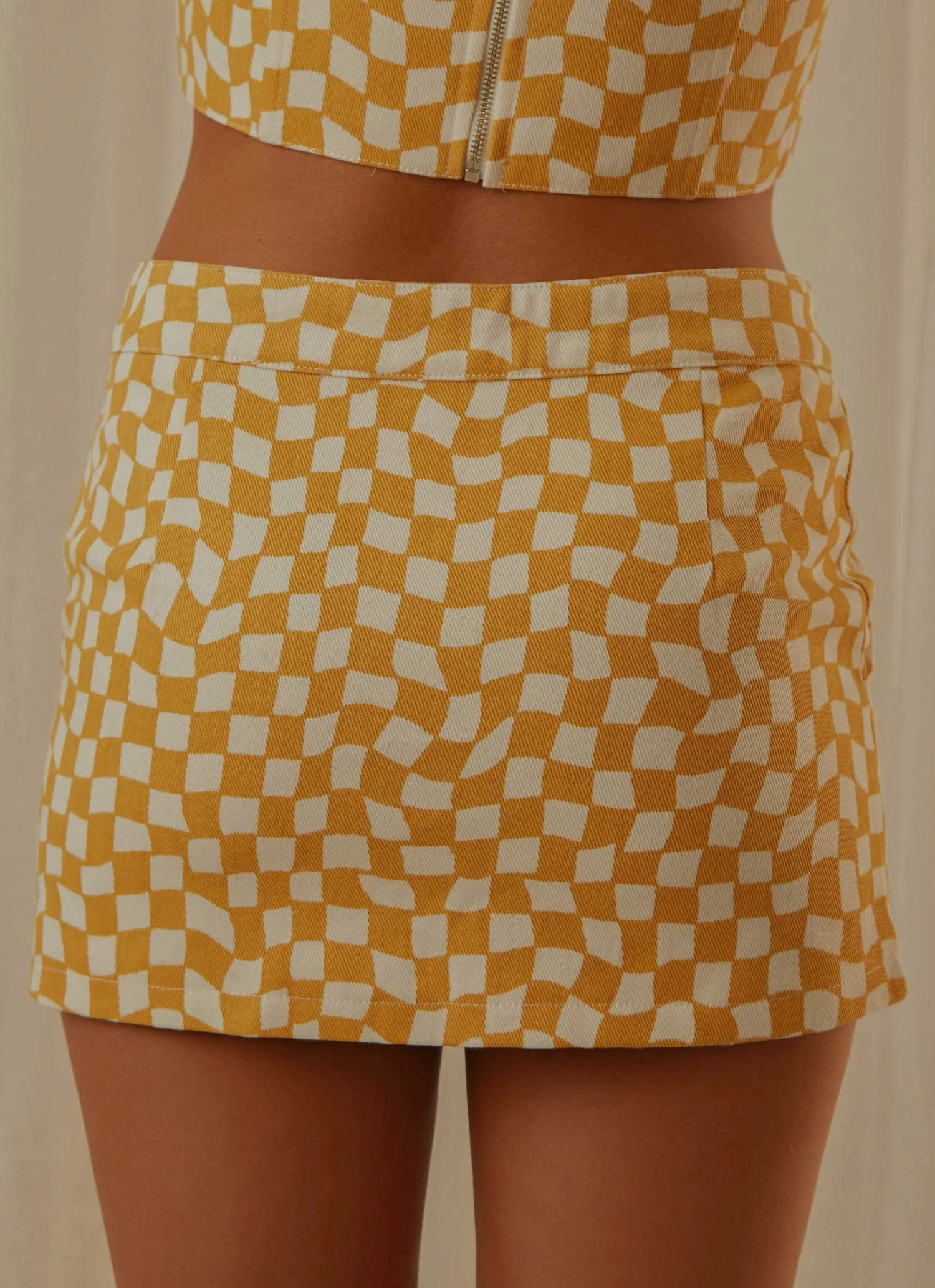 Peppermayo Exclusive Luisa Mini Skirt - Yellow Check New & Most Loved 8 Peppermayo Exclusive Luisa Mini Skirt - Yellow Check New & Most Loved