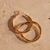Peppermayo Heritage Hoop Earrings - Gold New & Most Loved 1 Peppermayo Heritage Hoop Earrings - Gold New & Most Loved