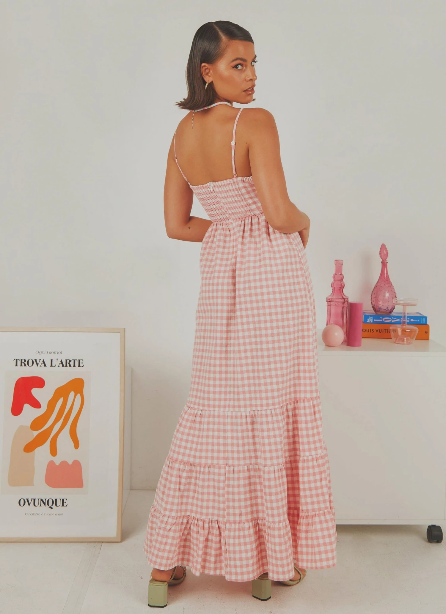 Peppermayo Exclusive New & Most Loved Edie Maxi Dress - Pink Gingham 8 Peppermayo Exclusive New & Most Loved Edie Maxi Dress - Pink Gingham