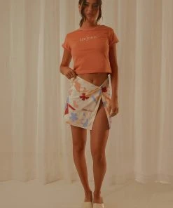 Lee New & Most Loved Piped Baby Tee - Coral Gold 10 Lee New & Most Loved Piped Baby Tee - Coral Gold