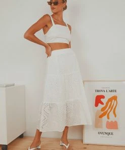 Peppermayo New & Most Loved Callie Midi Skirt - White 8 Peppermayo New & Most Loved Callie Midi Skirt - White