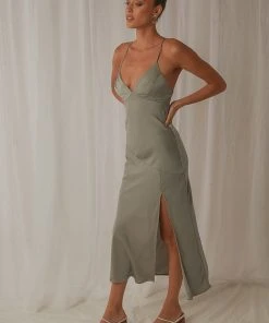 Peppermayo Sun Comes Up Midi Dress - Sage 10 Peppermayo Sun Comes Up Midi Dress - Sage