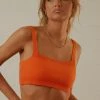 Peppermayo Exclusive Remix It Knit Crop - Tangerine Dream