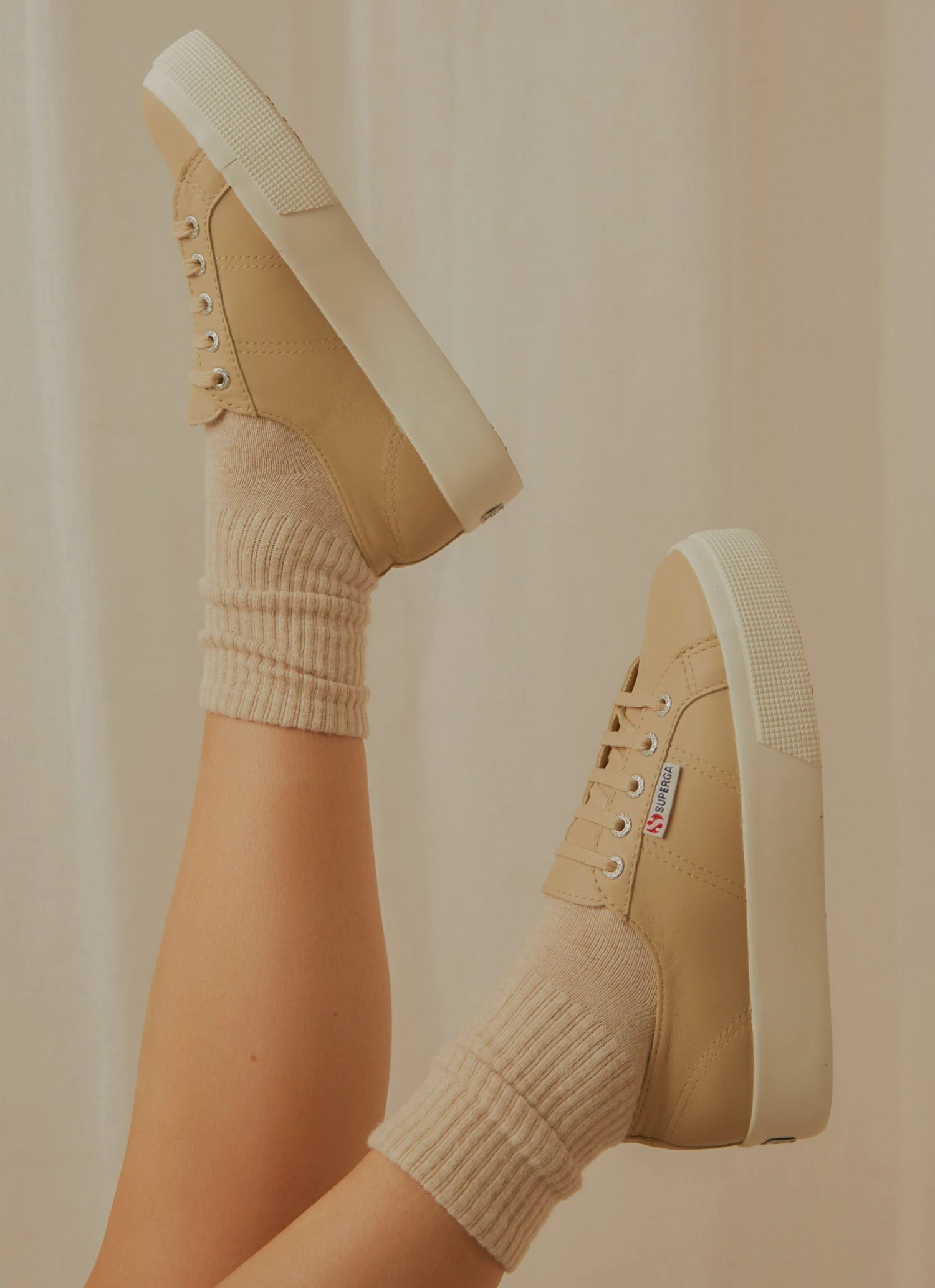 Superga 2730 Nappa Sneaker - Beige Favorio New & Most Loved 4 Superga 2730 Nappa Sneaker - Beige Favorio New & Most Loved
