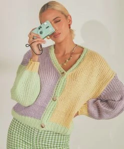 Peppermayo Write Your Name Knit Cardigan - Multi