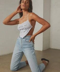 Peppermayo New & Most Loved Picnic In The Sun Crop - Lilac Check