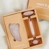 Peppermayo Exclusive New & Most Loved Gua Sha & Roller Set - Rose Quartz