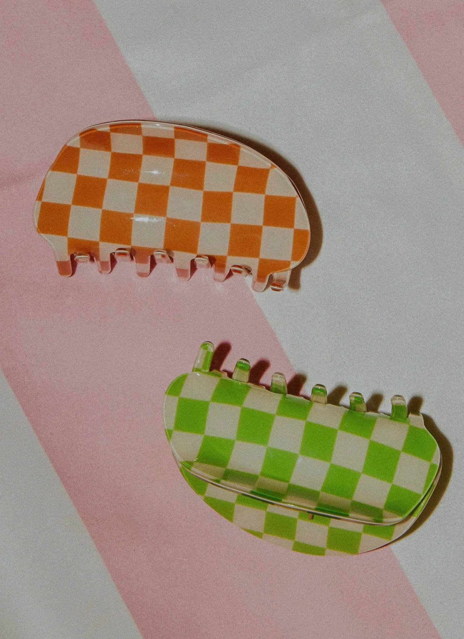 Peppermayo Saturday Style Hair Clip - Orange Check New & Most Loved 6 Peppermayo Saturday Style Hair Clip - Orange Check New & Most Loved