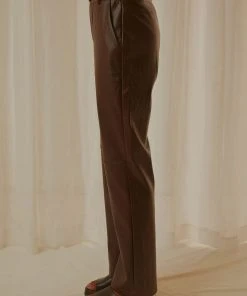 4th & Reckless Wilcox Trouser - Truffle PU