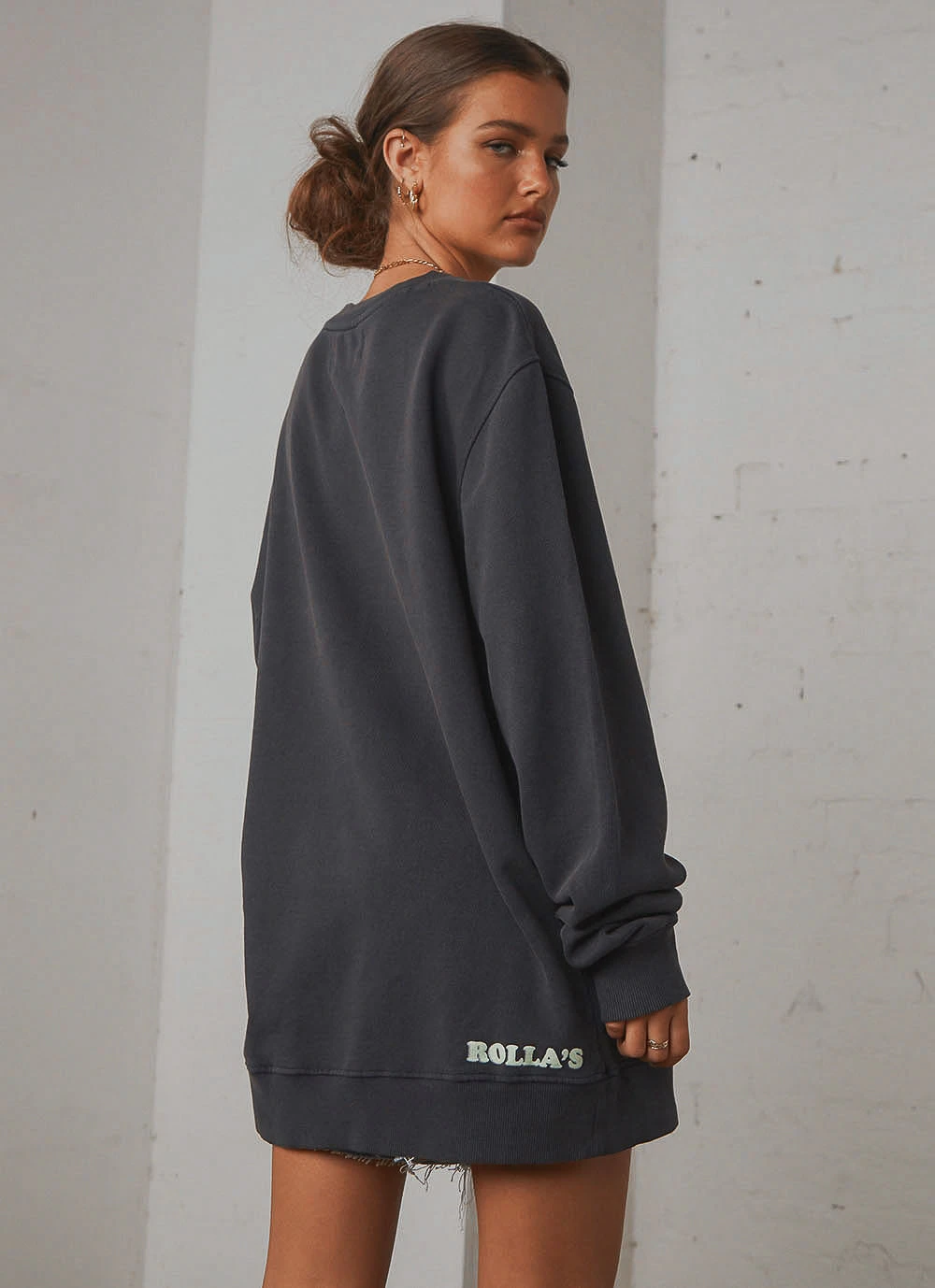 Rolla's MTV Sweat - Washed Black New & Most Loved 7 Rolla's MTV Sweat - Washed Black New & Most Loved