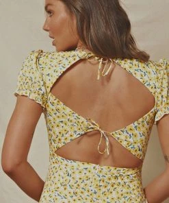 Peppermayo Late Lunch Floral Mini Dress - Yellow Floral New Dresses 6 Peppermayo Late Lunch Floral Mini Dress - Yellow Floral New Dresses