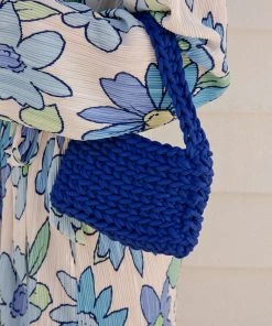 Peppermayo Getaway Weekend Crochet Bag - Cobalt