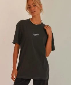 Afends New & Most Loved Premium Organic Unisex Rettro Fit Tee - Black