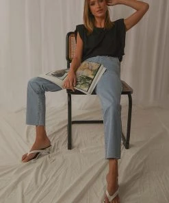 Peppermayo New & Most Loved Chic In The City Top - Black