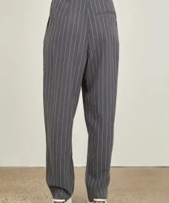 Nude Lucy New & Most Loved Finley Pinstripe Tailored Pant - Navy Pinstripe