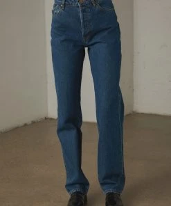 Rolla's Classic Straight Jean - Beverly Blue Organic 4 Rolla's Classic Straight Jean - Beverly Blue Organic