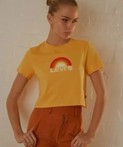 Levi's Cropped Jordie Tee - Sunrise Amber
