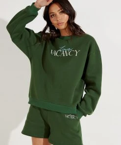 Vacancy Supply Weekender Crew - Forest Green New & Most Loved