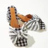 Jaggar New & Most Loved Bow Stripe Heel - Black/White