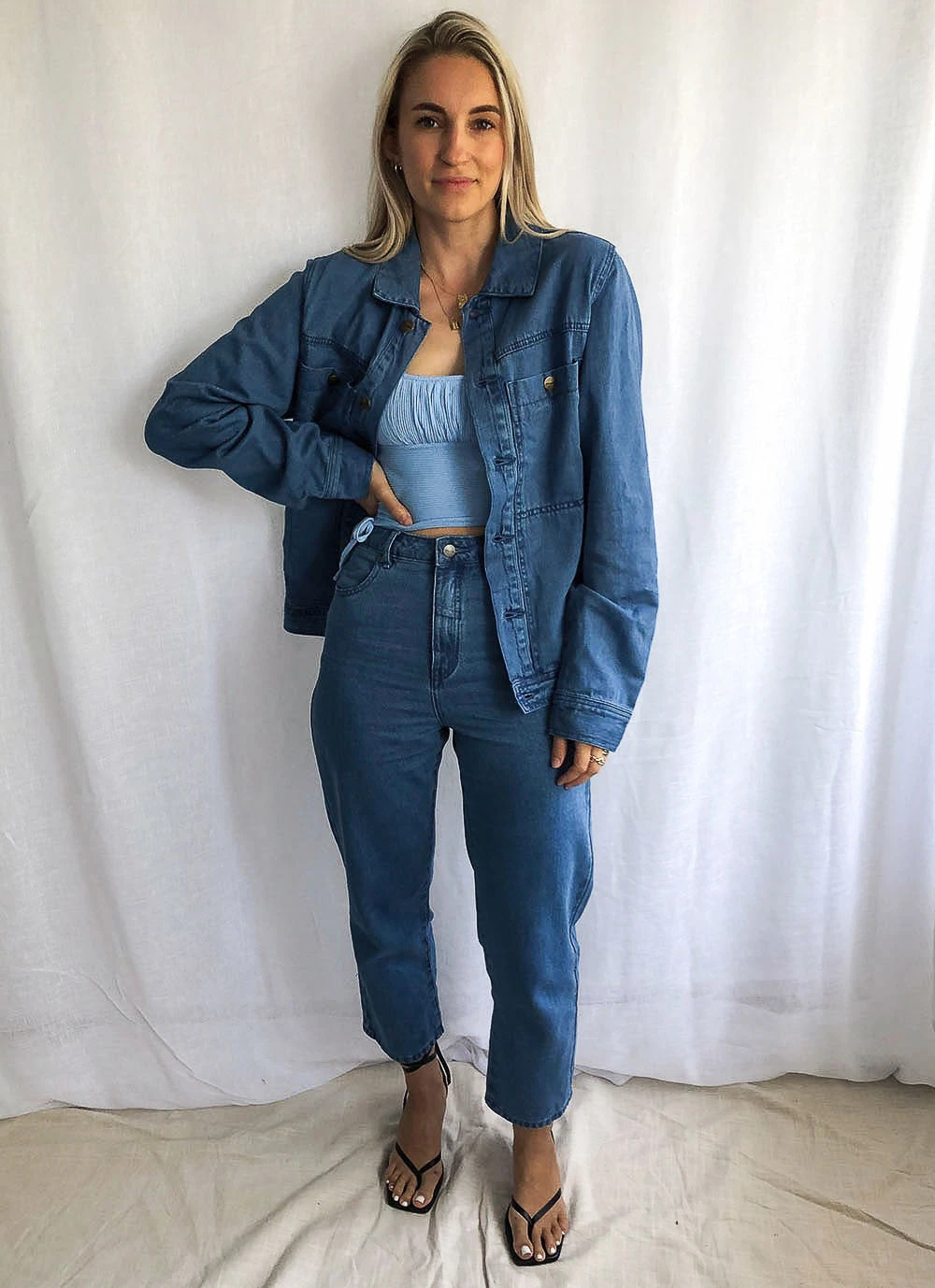 Afends Overtime Hemp Denim Jacket - Classic Blue 6 Afends Overtime Hemp Denim Jacket - Classic Blue