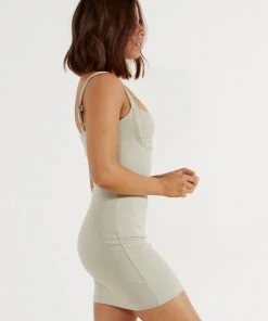 Peppermayo Carlotta Mini Dress - Khaki 10 Peppermayo Carlotta Mini Dress - Khaki