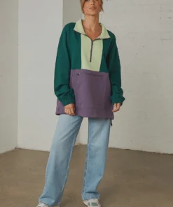 Levi's 1/4 Zip Pop Over Jacket - Logan Berry