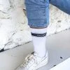 Huffer Crew Sock - White 2 Huffer Crew Sock - White