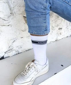 Huffer Crew Sock - White