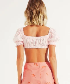 Peppermayo Exclusive Borderline Crop - Baby Pink Tops 11 Peppermayo Exclusive Borderline Crop - Baby Pink Tops