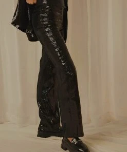 Peppermayo Exclusive Prince Sequin Pants - Black New & Most Loved