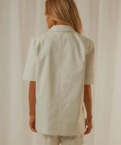 4th & Reckless New & Most Loved Ameline Short Sleeve Blazer - White 5 4th & Reckless New & Most Loved Ameline Short Sleeve Blazer - White