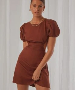 Peppermayo New & Most Loved Mini Bar Linen Dress - Coco