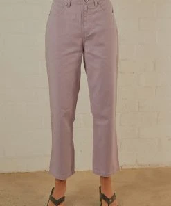 Afends Shelby Hemp Twill Wide Leg Pant - Lilac