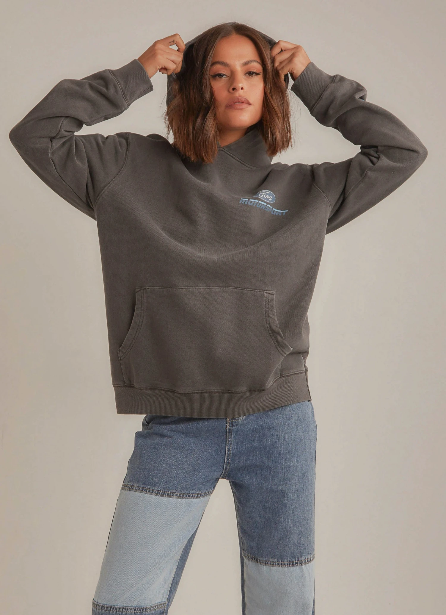 Rolla's Ford Motosport Hoodie - Washed Black New & Most Loved Rolla's Ford Motosport Hoodie - Washed Black New & Most Loved