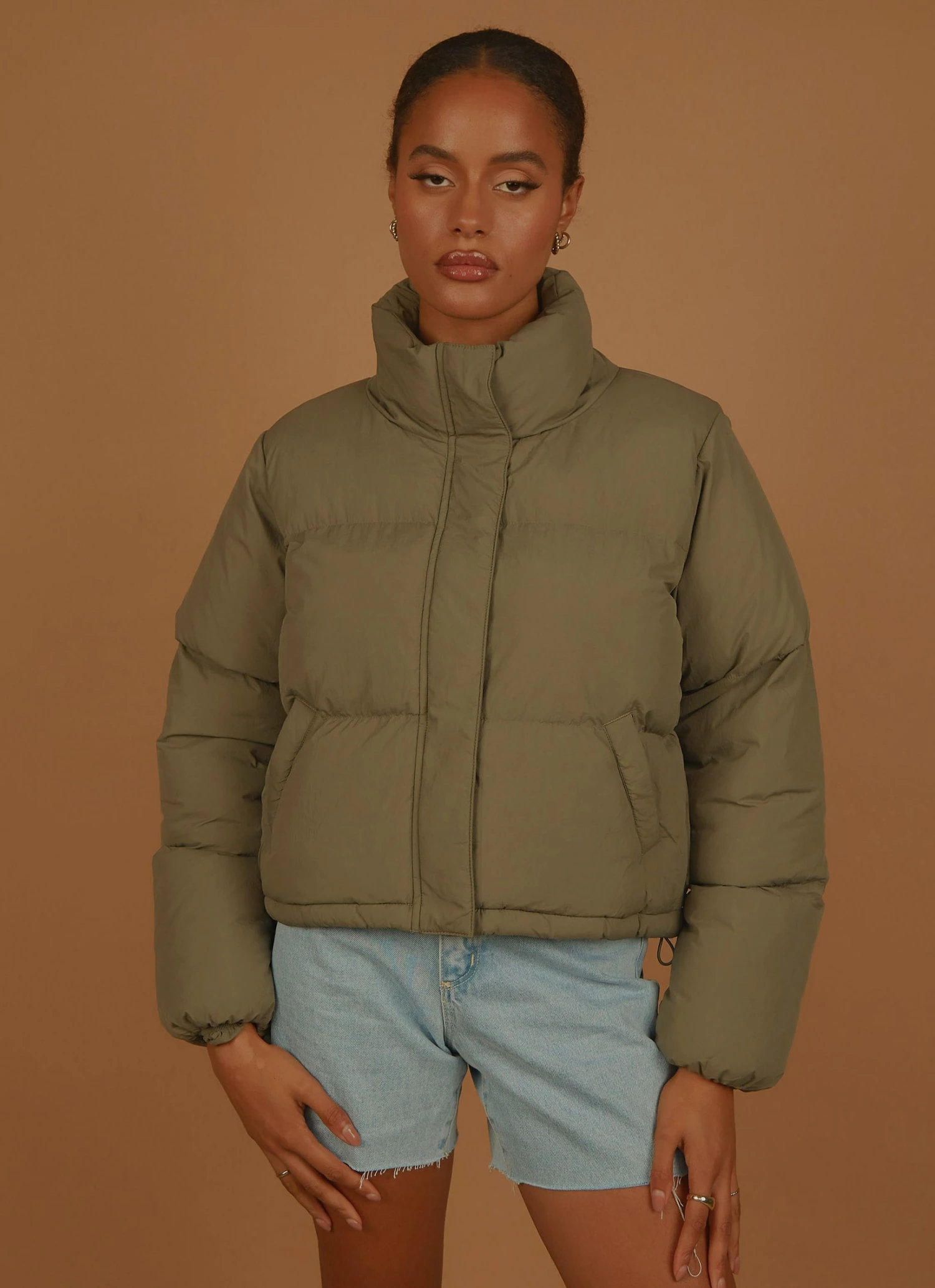 Nude Lucy Topher Puffer Jacket - Willow 5 Nude Lucy Topher Puffer Jacket - Willow