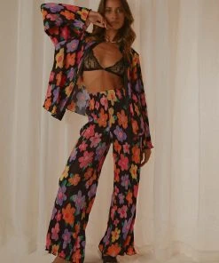 Peppermayo Exclusive 90s Muse Pants - Noir Bloom