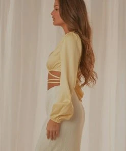 Peppermayo Exclusive New & Most Loved Goldie Crop Top - Lemon 10 Peppermayo Exclusive New & Most Loved Goldie Crop Top - Lemon