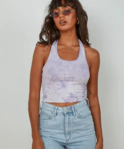 Peppermayo Comino Halter Top - Purple New Tops