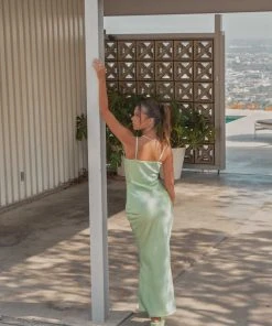Riley Hubatka X Peppermayo Still Beauty Maxi Dress - Sage New & Most Loved