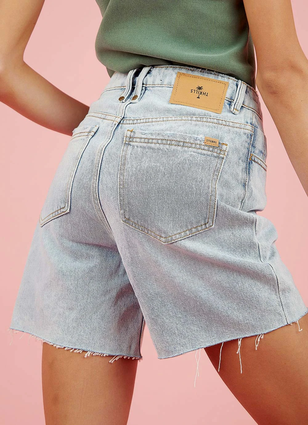 Thrills New & Most Loved Thelma Short - Time Worn Blue 3 Thrills New & Most Loved Thelma Short - Time Worn Blue