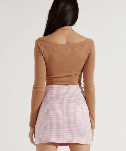 Peppermayo Reading You Bodysuit - Tan