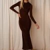 Peppermayo Exclusive Arms Around You Maxi Dress - Chocolate 1 Peppermayo Exclusive Arms Around You Maxi Dress - Chocolate