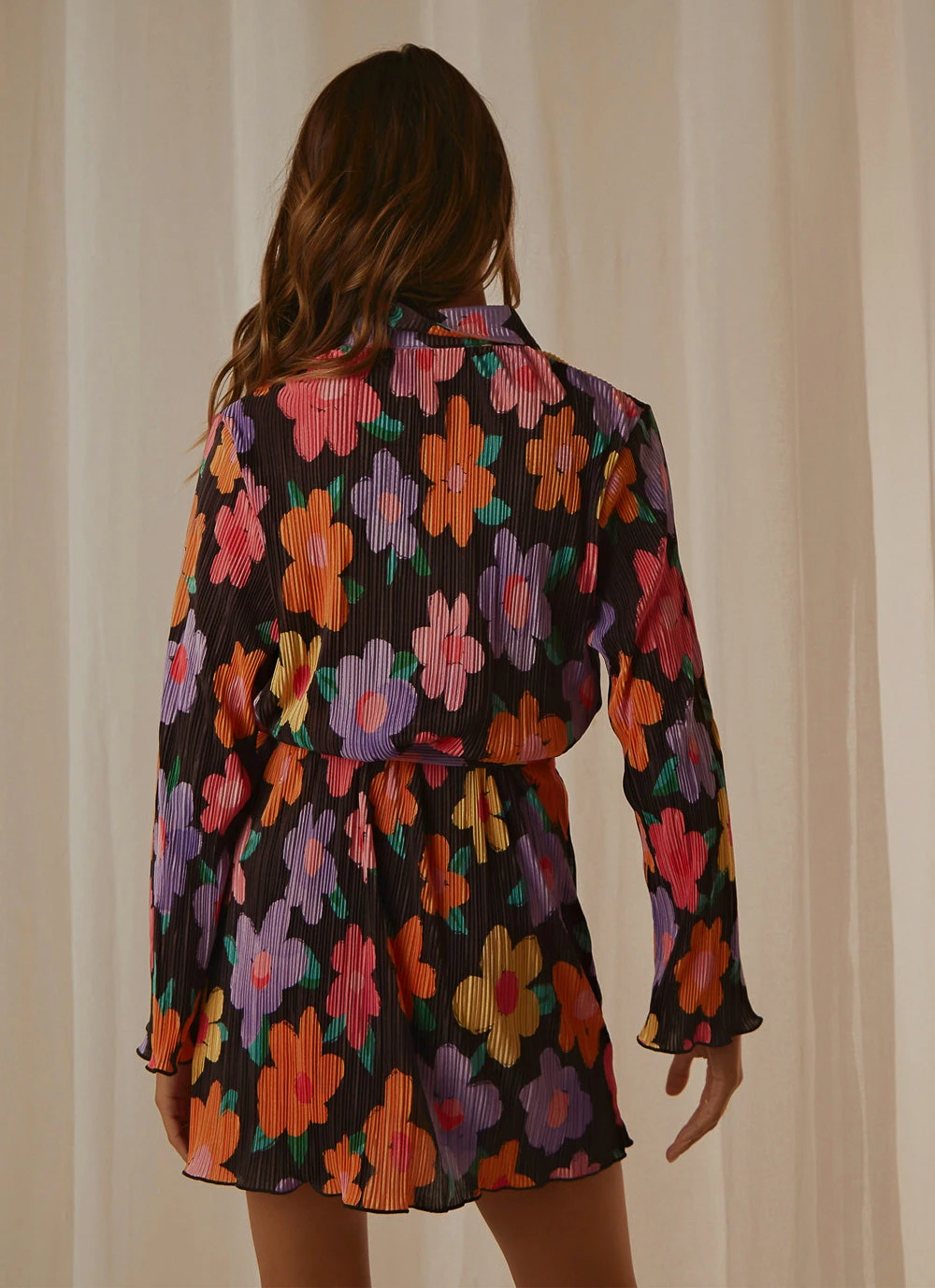 Peppermayo Exclusive Soho Chic Shirt Dress - Noir Bloom 8 Peppermayo Exclusive Soho Chic Shirt Dress - Noir Bloom