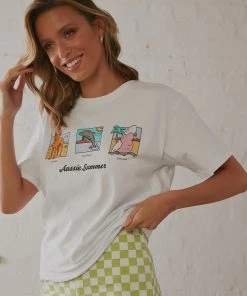 Cools Club Sunday Tee - White Summer 10 Cools Club Sunday Tee - White Summer