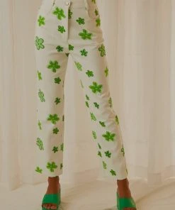 Peppermayo Exclusive Keep Your Heart Pants - Green Wild Poppies 9 Peppermayo Exclusive Keep Your Heart Pants - Green Wild Poppies