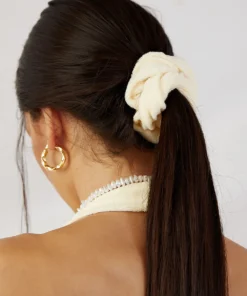 Peppermayo Exclusive Coastline Terry Scrunchie - Yellow New Accessories