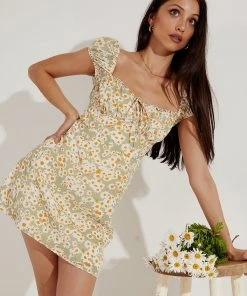 Peppermayo New & Most Loved Daily Coffee Mini Dress - Sage